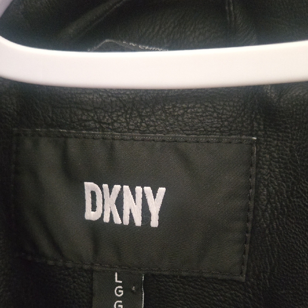 DKNY Black Leather Jacket